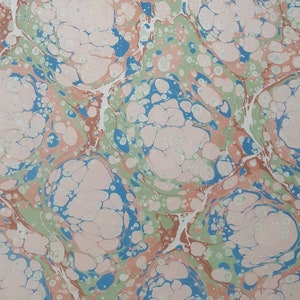 Handmade Marbled Paper: Ebru Art for Bookbinding & Crafts (50x35 cm)