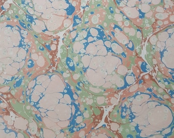 Handmade Marbled Paper: Ebru Art for Bookbinding & Crafts (50x35 cm)