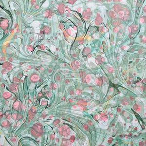 Handmarbled Paper, Decorative Paper, Bookbinding Endpaper, Scrapbooking,  Paper Arts and Crafts, Ebru Art, 50x34cm