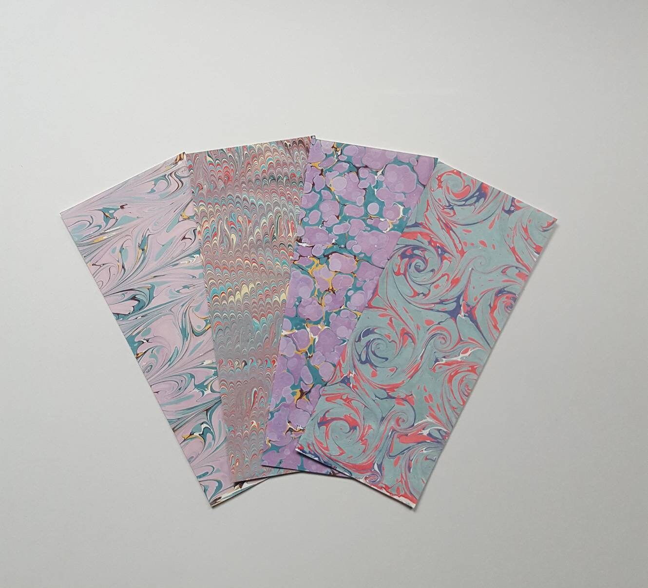 NEW Freamable Handmade Floral Marbled Paper, Book Binding Paper 12x18 Inch,  32x45 Cm 