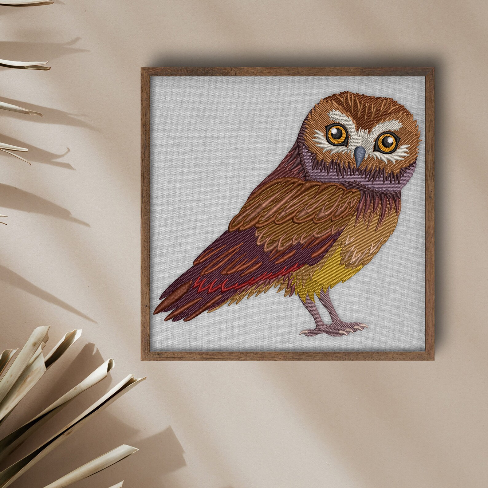Owl Machine Embroidery Design, 7 File Formats, Instant Download Etsy