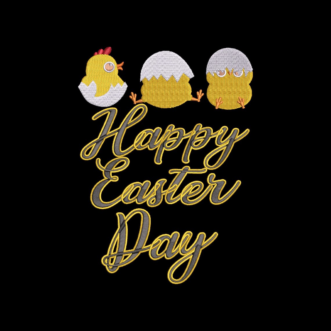 Happy easter day embroidery design  etsy uk Happy easter day embroidery design  etsy uk