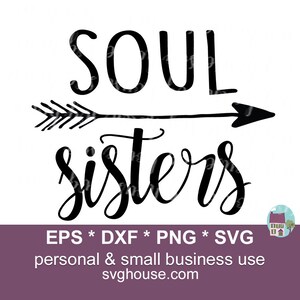 Seelenschwestern SVG-Schnittdateien für Cricut und Silhouette