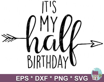 6 Month Birthday Svg Etsy