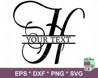 Download Monogram h svg | Etsy