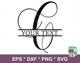 Download Split Monogram svg Split Letters svg Split Alphabet svg