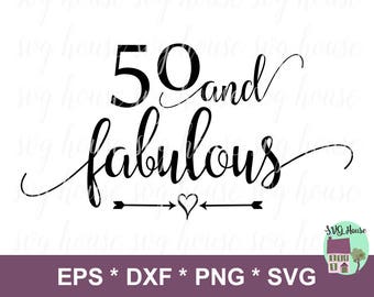 Download 50th birthday svg | Etsy