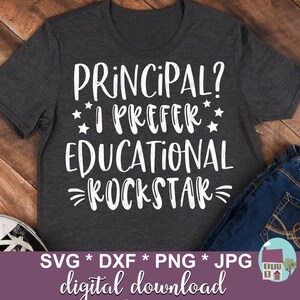 Dyrektor I Prefer Educational Rockstar SVG Cut Files For Cricut And Silhouette