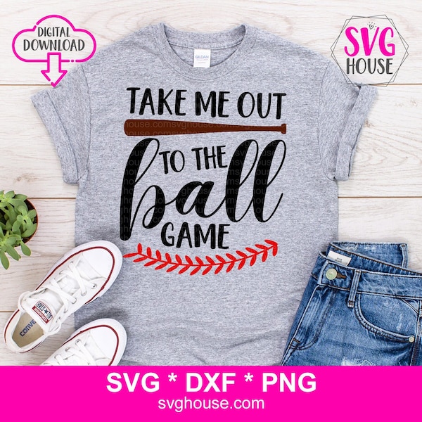 Take Me Out To The Ball Game SVG, Baseball SVG Files For Cricut