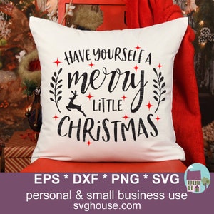 Trascorri un felice Natale con i file SVG per Silhouette e Cricut, inclusi PNG, EPS e DXF.