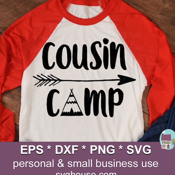 Cousin Camp SVG Cut Files For Cricut And Silhouette