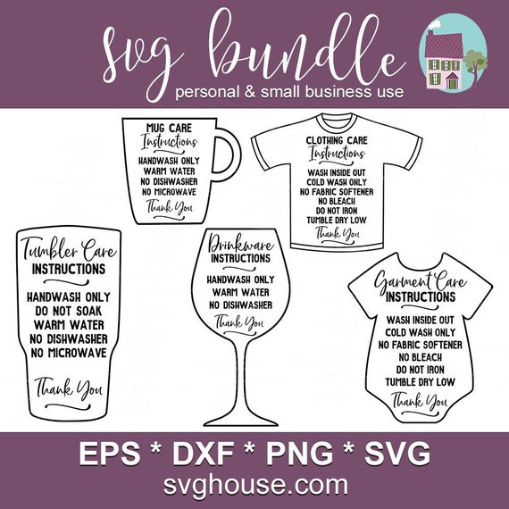 Download Washing Instructions Svg Bundle Washing Vector Cut Files Etsy
