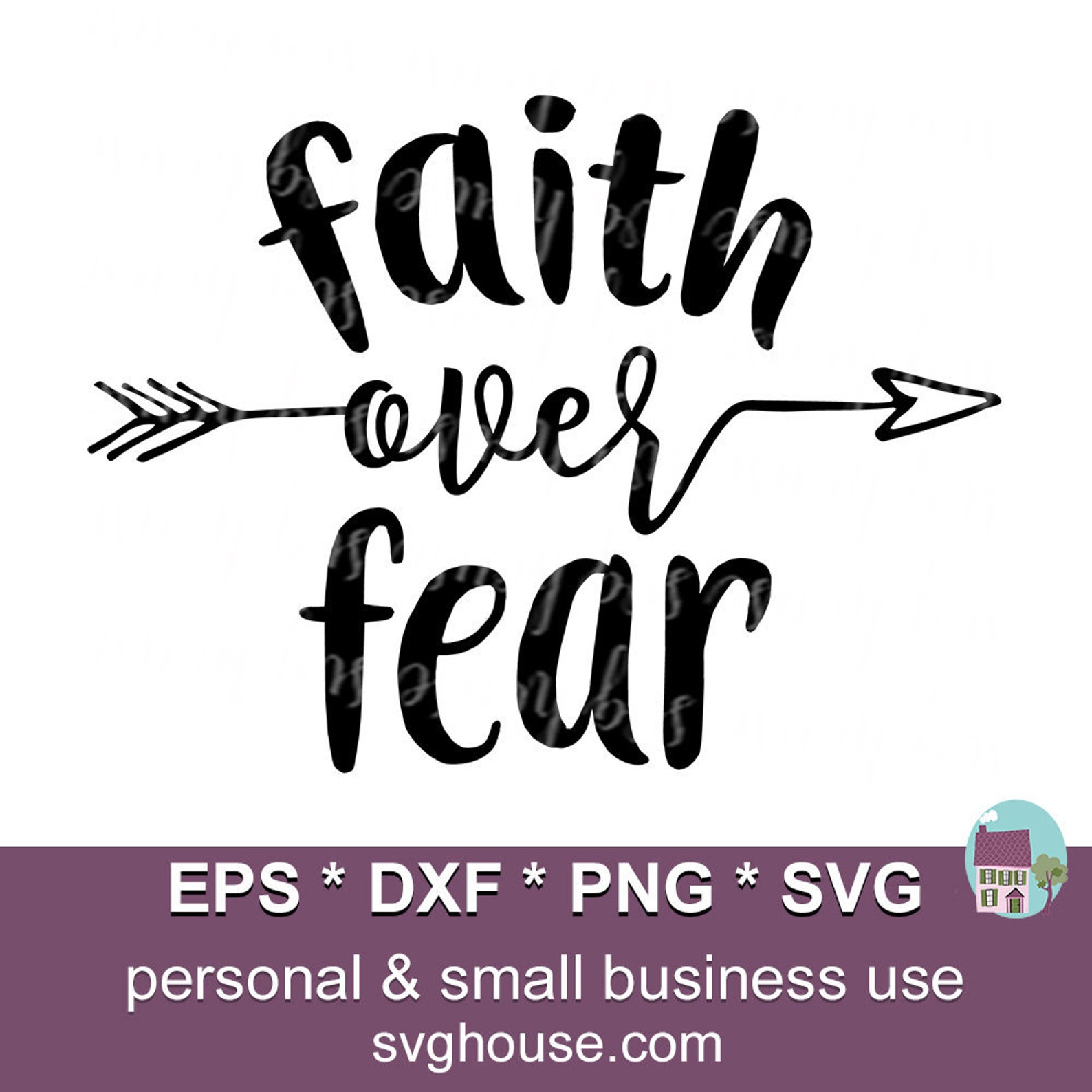 Faith Over Fear SVG Files for Cricut and Silhouette - Etsy