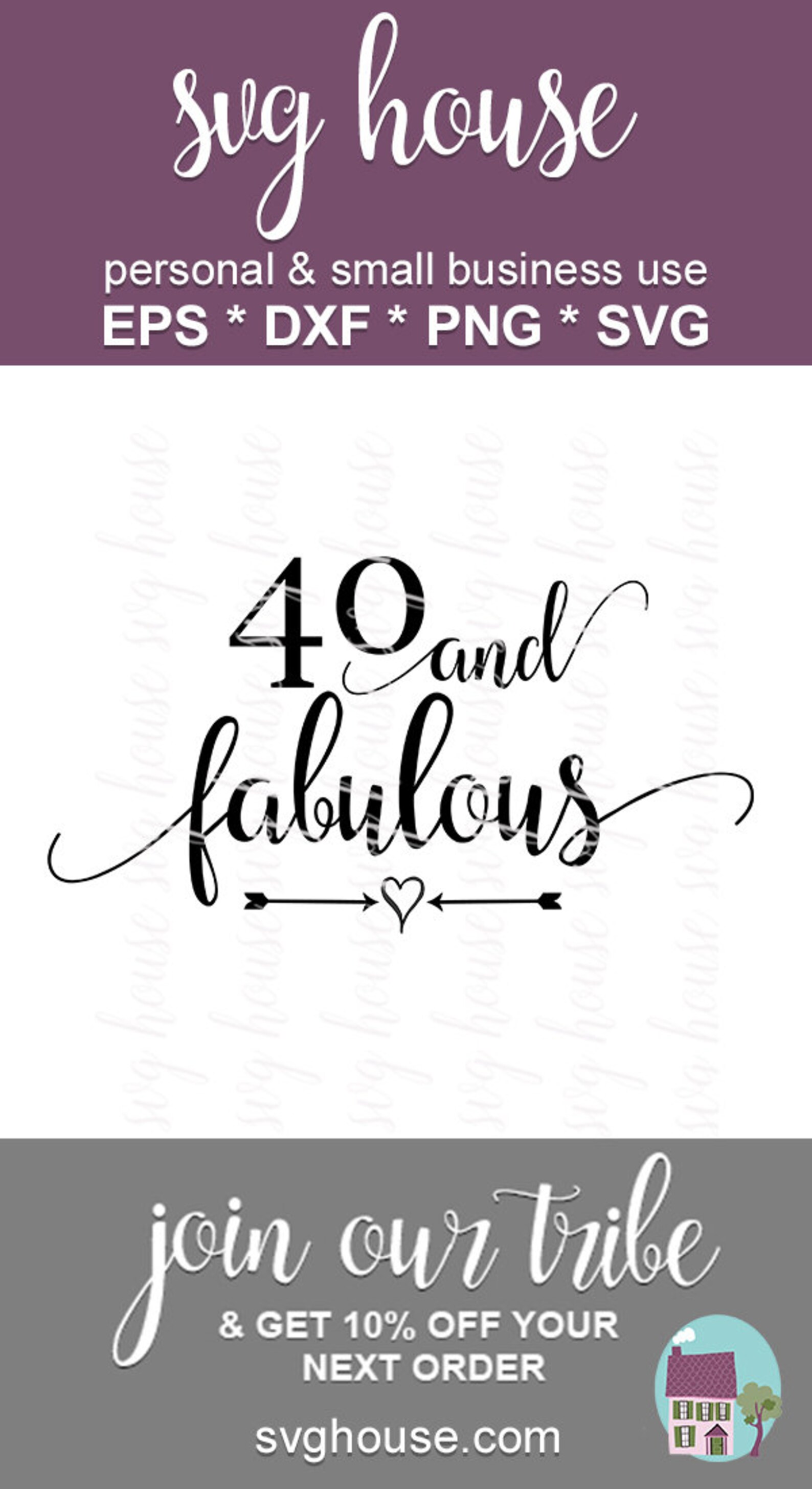 40 and Fabulous 40 and Fabulous Svg Forty and Fabulous Svg - Etsy