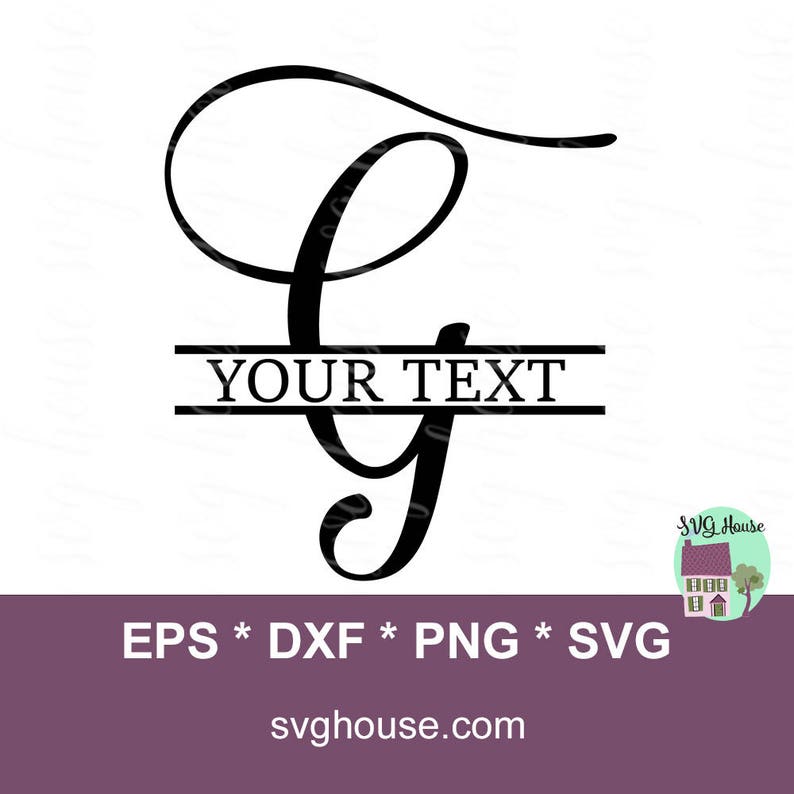 Download Split Letter G Svg Split Monogram Svg File Split Letter Svg | Etsy