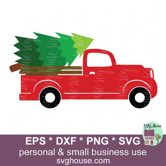 Download Free Truck With Tree Svg Christmas Truck File Truck Tree Svg Etsy SVG DXF Cut File