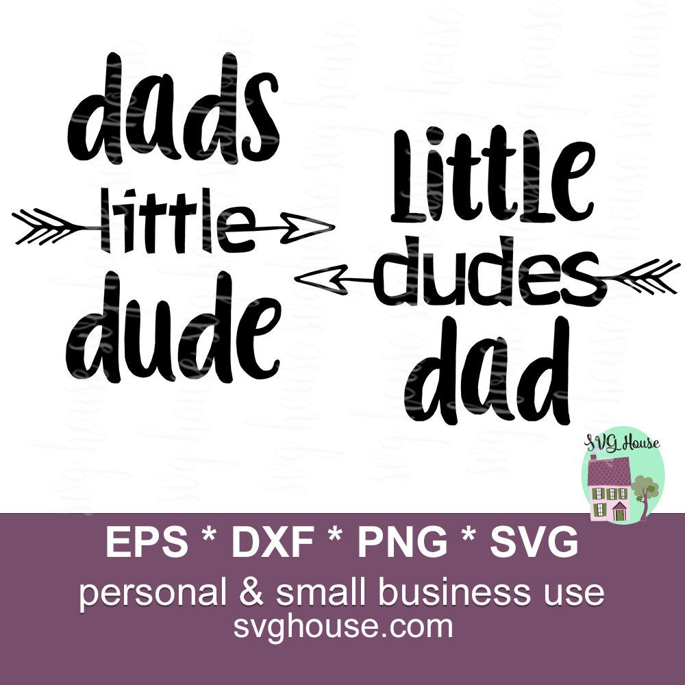 Download Father Son Svg Little Dudes Dad SVG Dads Little Dude Svg | Etsy