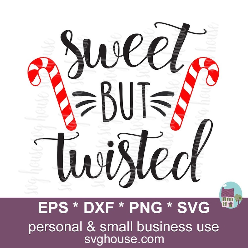 Download Sweet But Twisted SVG Christmas Candy Cane Cut File Vector ...