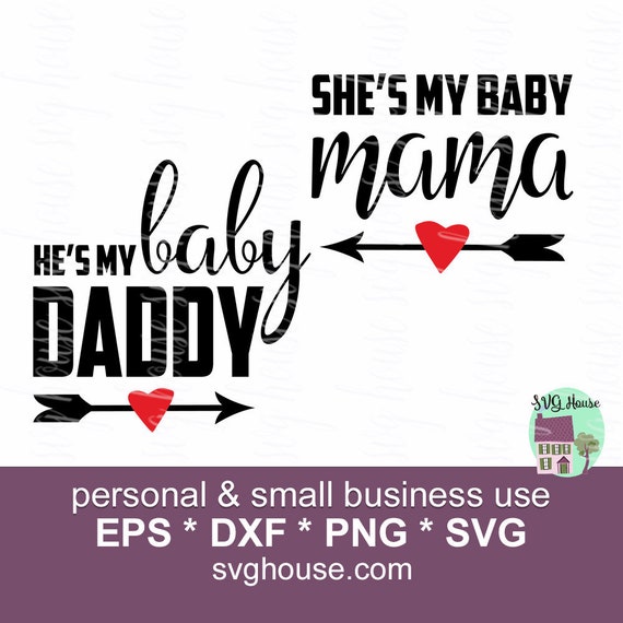 Download Baby Mama Svg Mama Svg Baby Daddy SVG Mom Svg Baby Svg | Etsy
