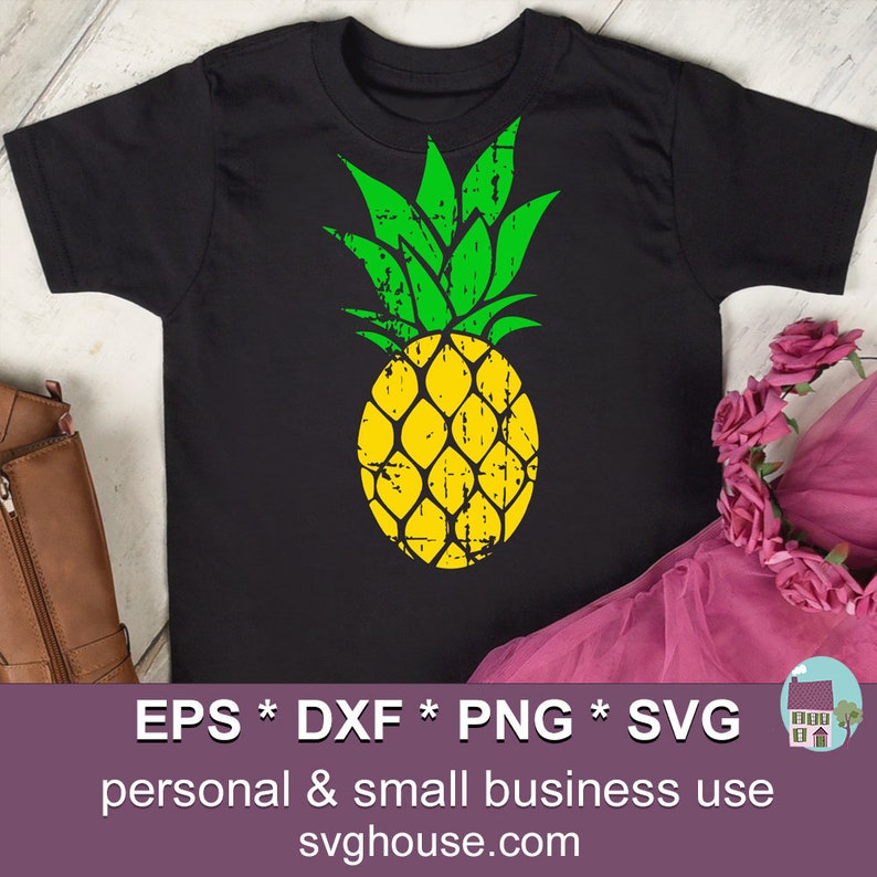 Pineapple Svg Grunge Svg Pineapple Clip Art Pineapple Etsy