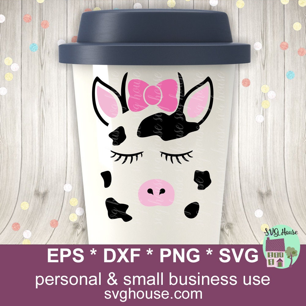 Cow Face Svg Cow Head Svg Cow Face Dxf Cow Face Clipart - Etsy UK