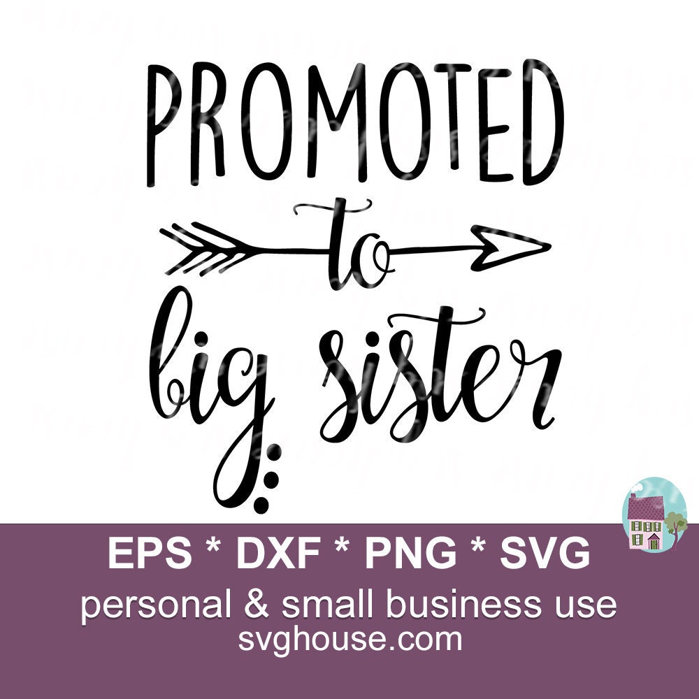 Promoted to Big Sister SVG Big Sister Svg Big Sister Svgs - Etsy