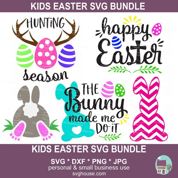 Download Kids Easter Svg Bundle For Cricut And Silhouette 5 Designs Etsy 3D SVG Files Ideas | SVG, Paper Crafts, SVG File