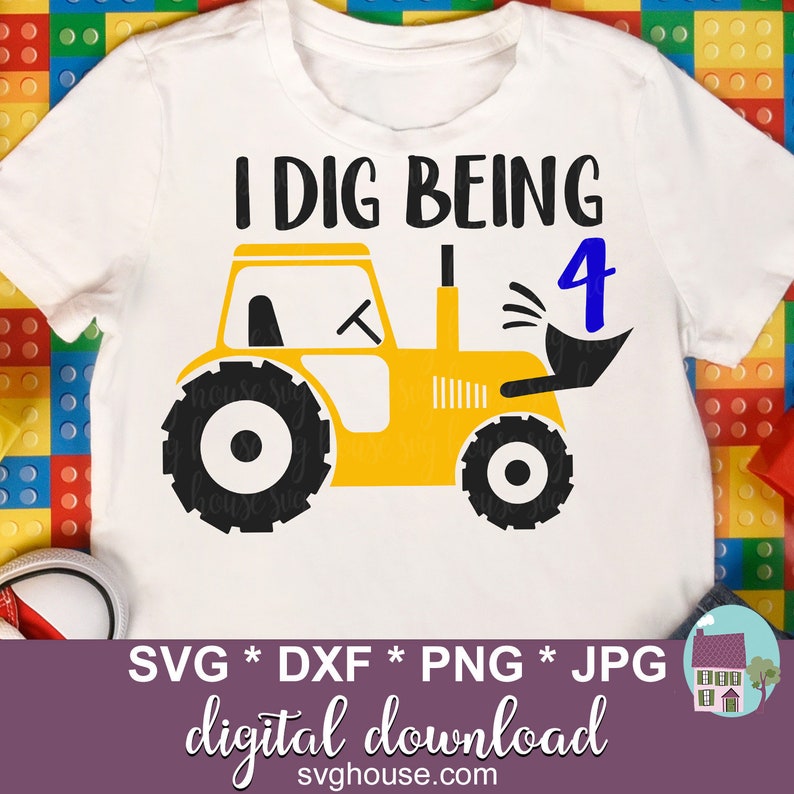 Download I Dig Being 4 SVG 4th Birthday Svg Boy Birthday SVG SVG | Etsy