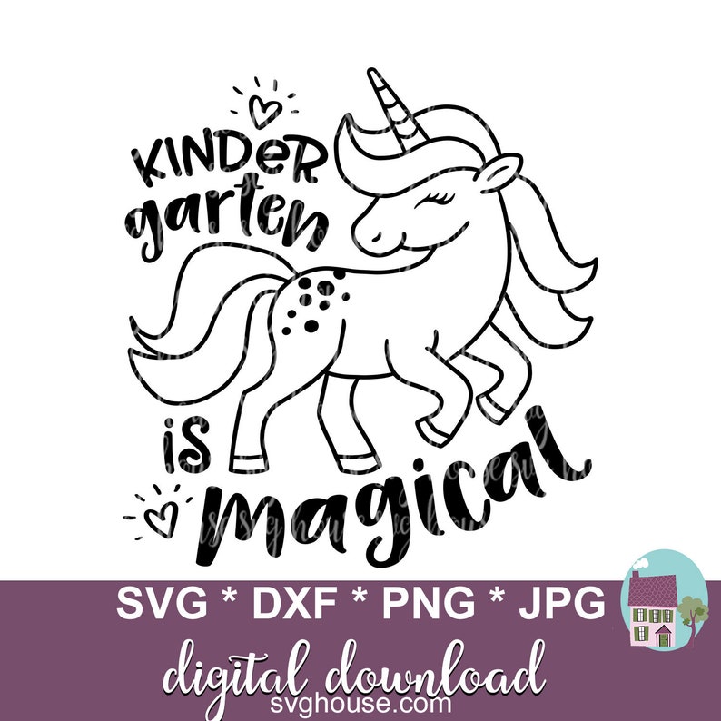 Download Kindergarten Is Magical SVG Unicorn School Cut Files For ...