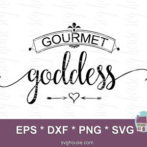 Gastronomische godin gesneden SVG-bestand