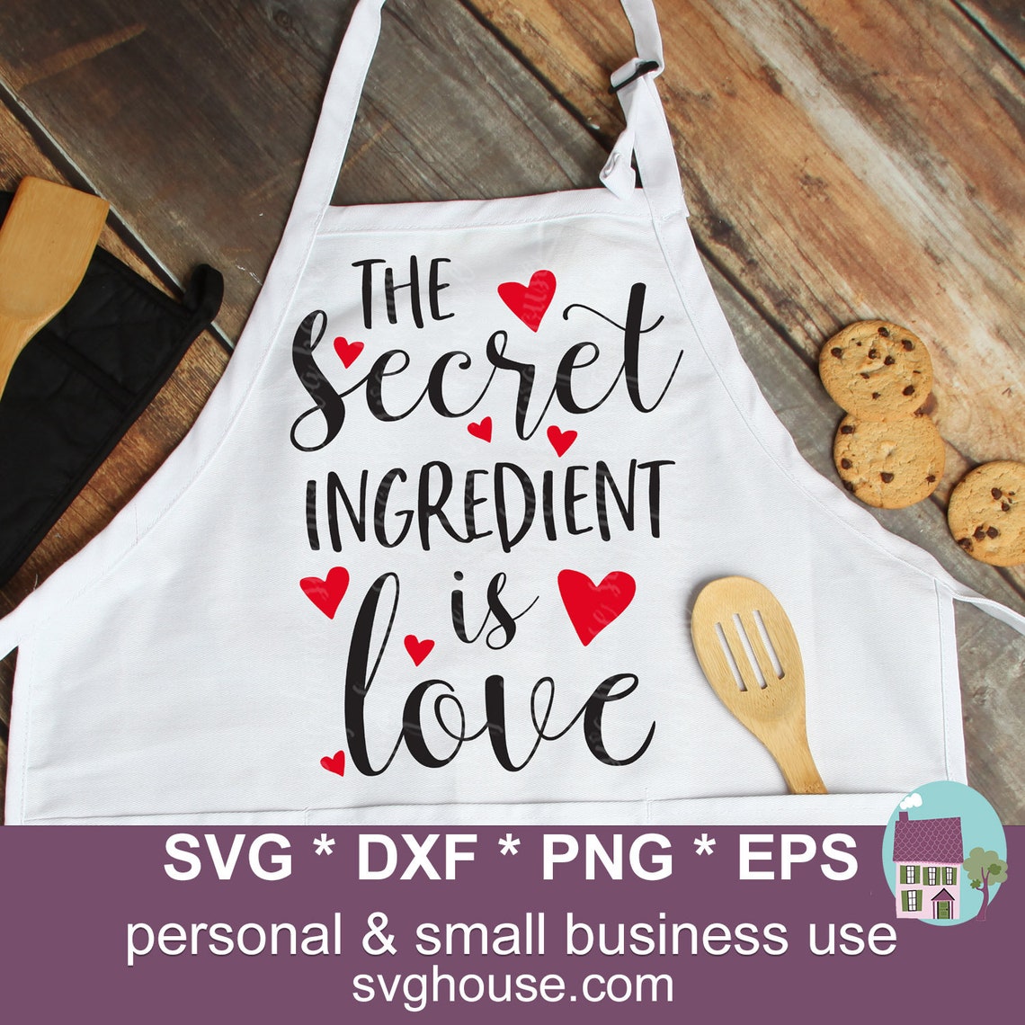 The Secret Ingredient Is Love SVG Potholder SVG Files For Etsy