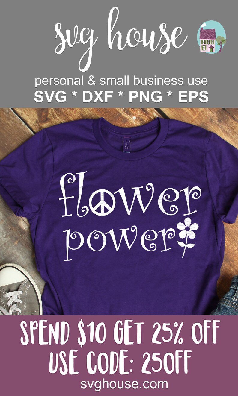 Download Flower Power SVG Hippie SVG Cut Files For Cricut And | Etsy