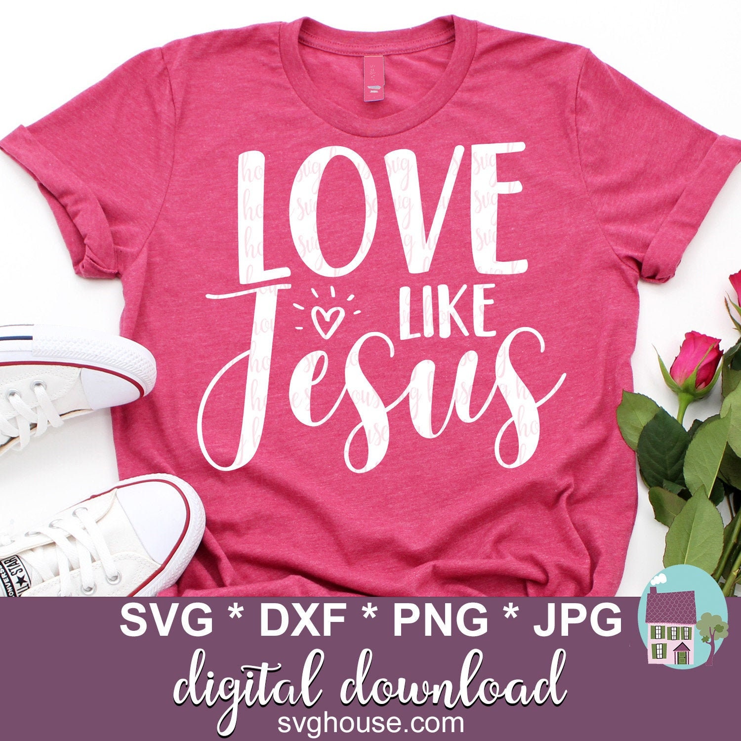 Download Love Like Jesus Svg Valentine S Day Svg Christian Svg Etsy