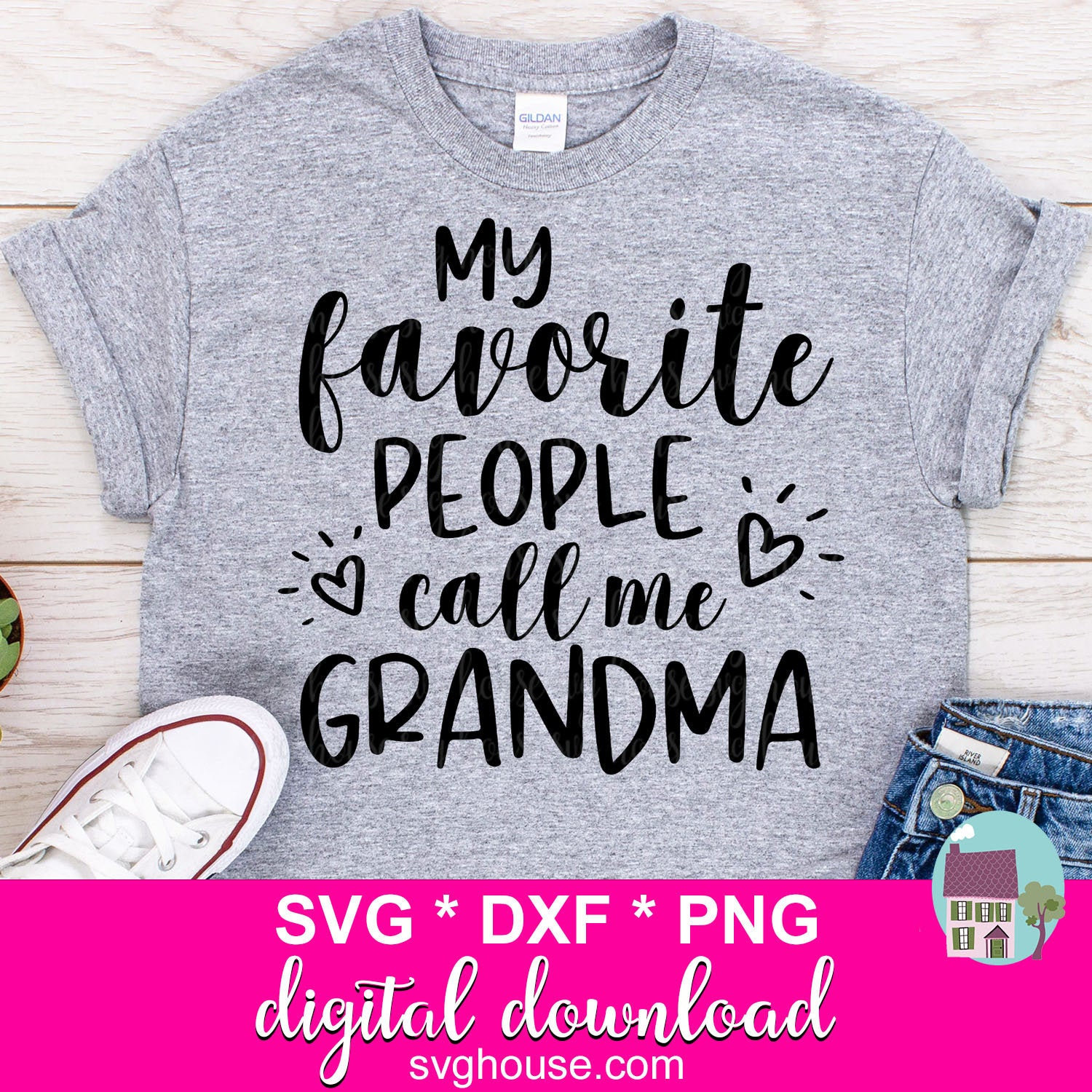 My Favorite People Call Me Grandma SVG Grandma SVG Cut Files Etsy New