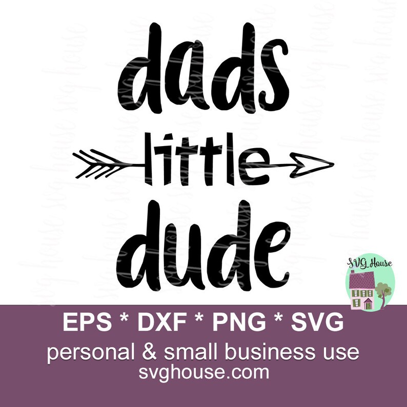 Dads Little Dude SVG Little Dude SVG Daddys Little Dude | Etsy