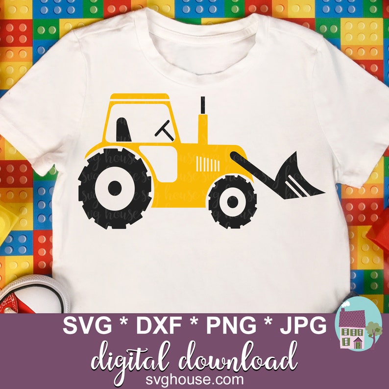 Download Construction Truck SVG Front Loader SVG Digger Svg Files For | Etsy