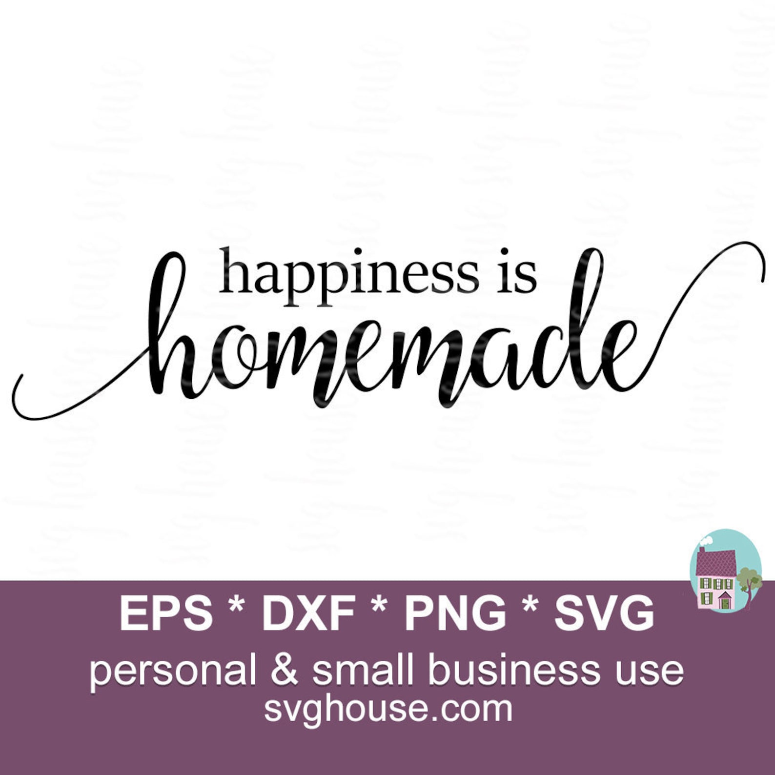 Happiness is Homemade Svg, Homemade Svg, Happiness is Svg, Happiness is ...