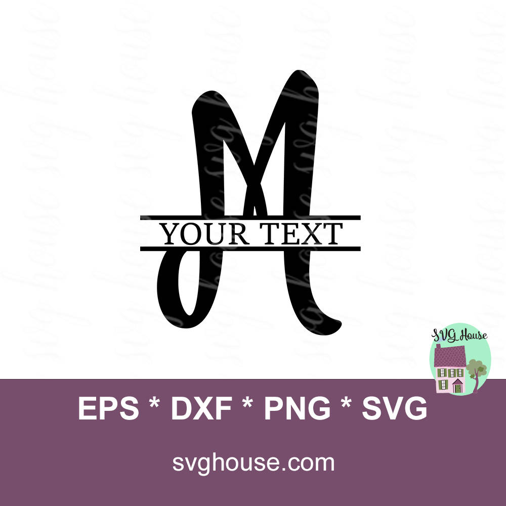 Download M Split Monogram Svg Split Letter M Svg Split Letter Svg Files Regal Style Svg Split