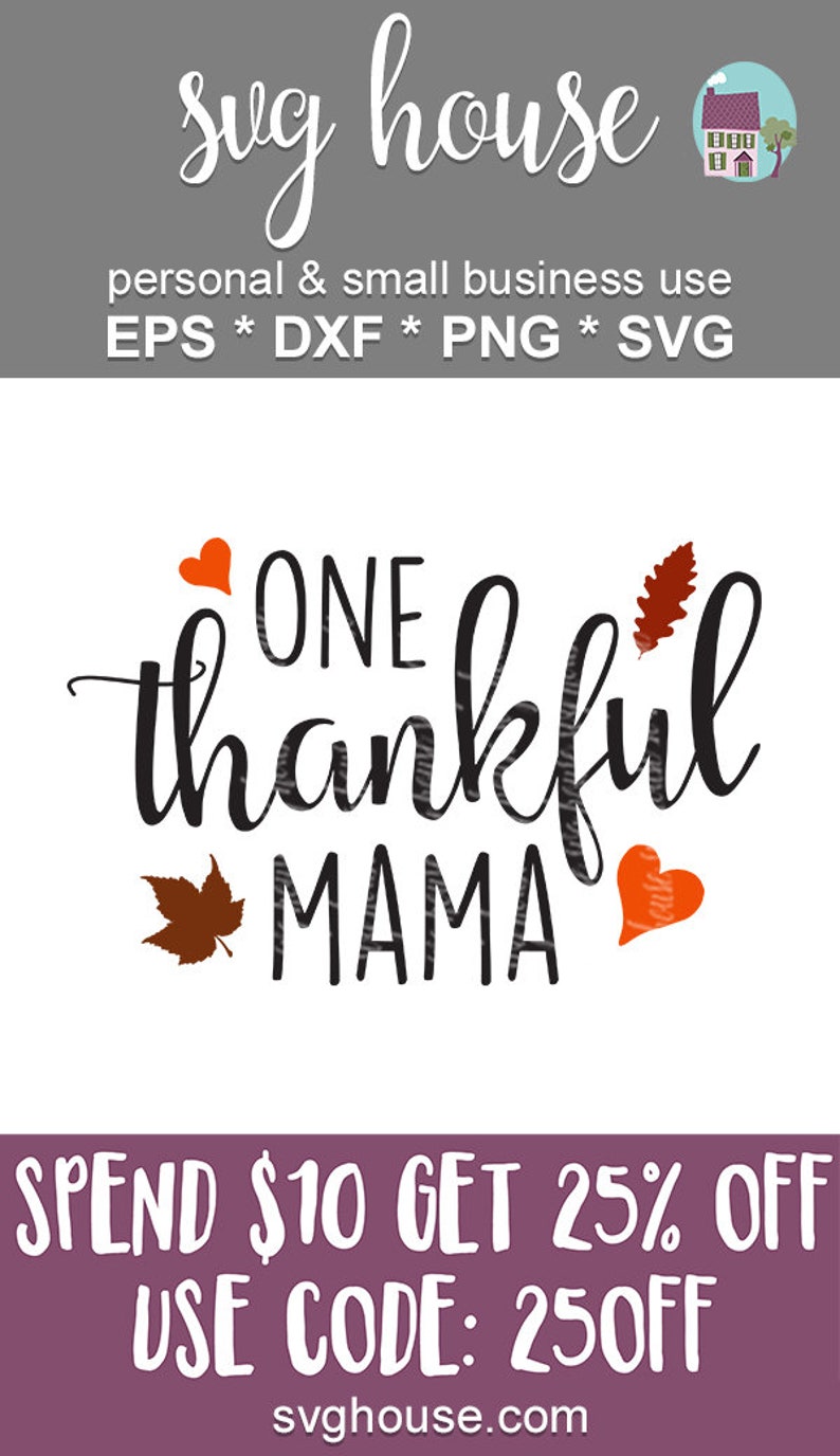 Download One Thankful Mama Svg Cut File Thanksgiving Svg Vector ...