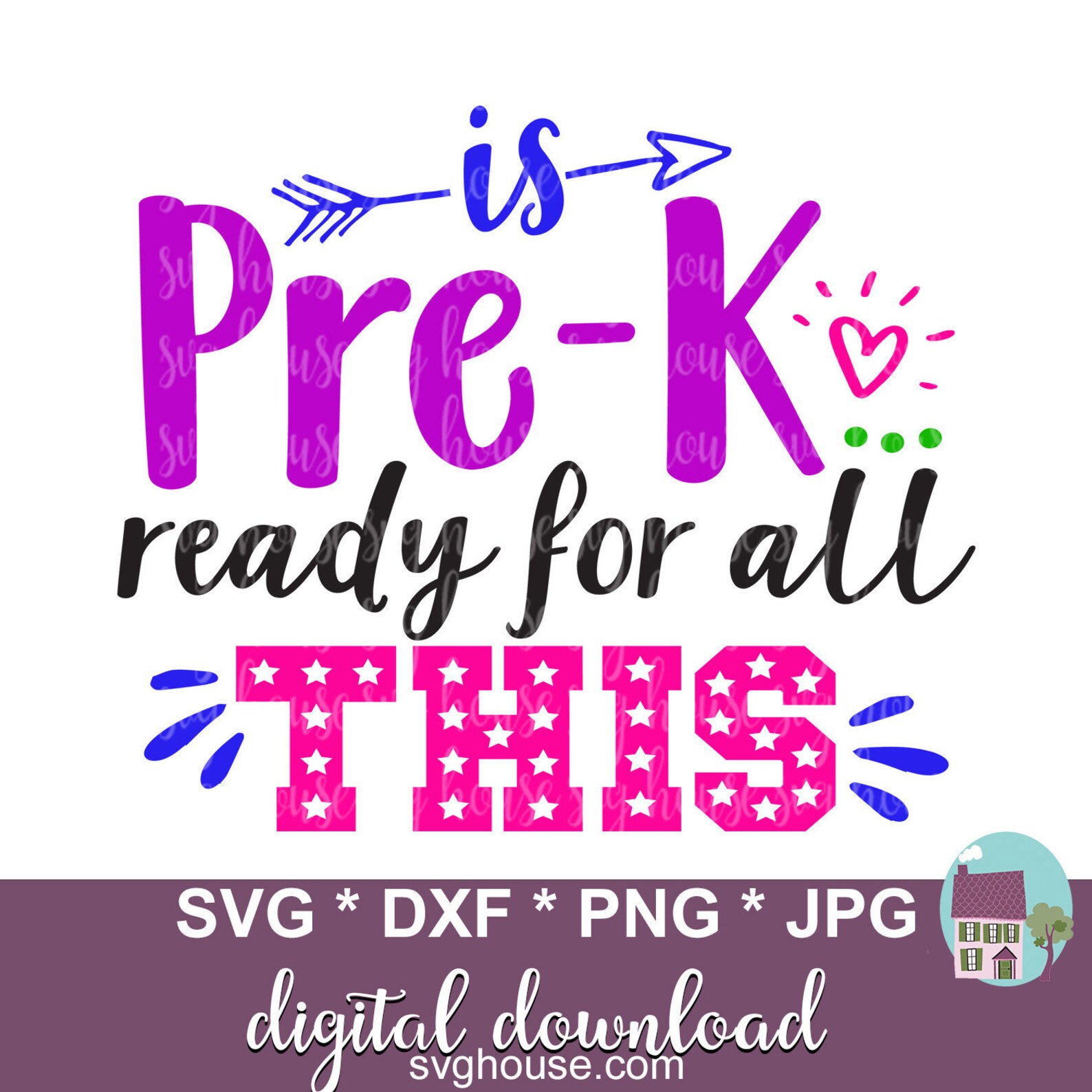Is Pre K Ready For All This SVG School Cut Files For Cricut Etsy de