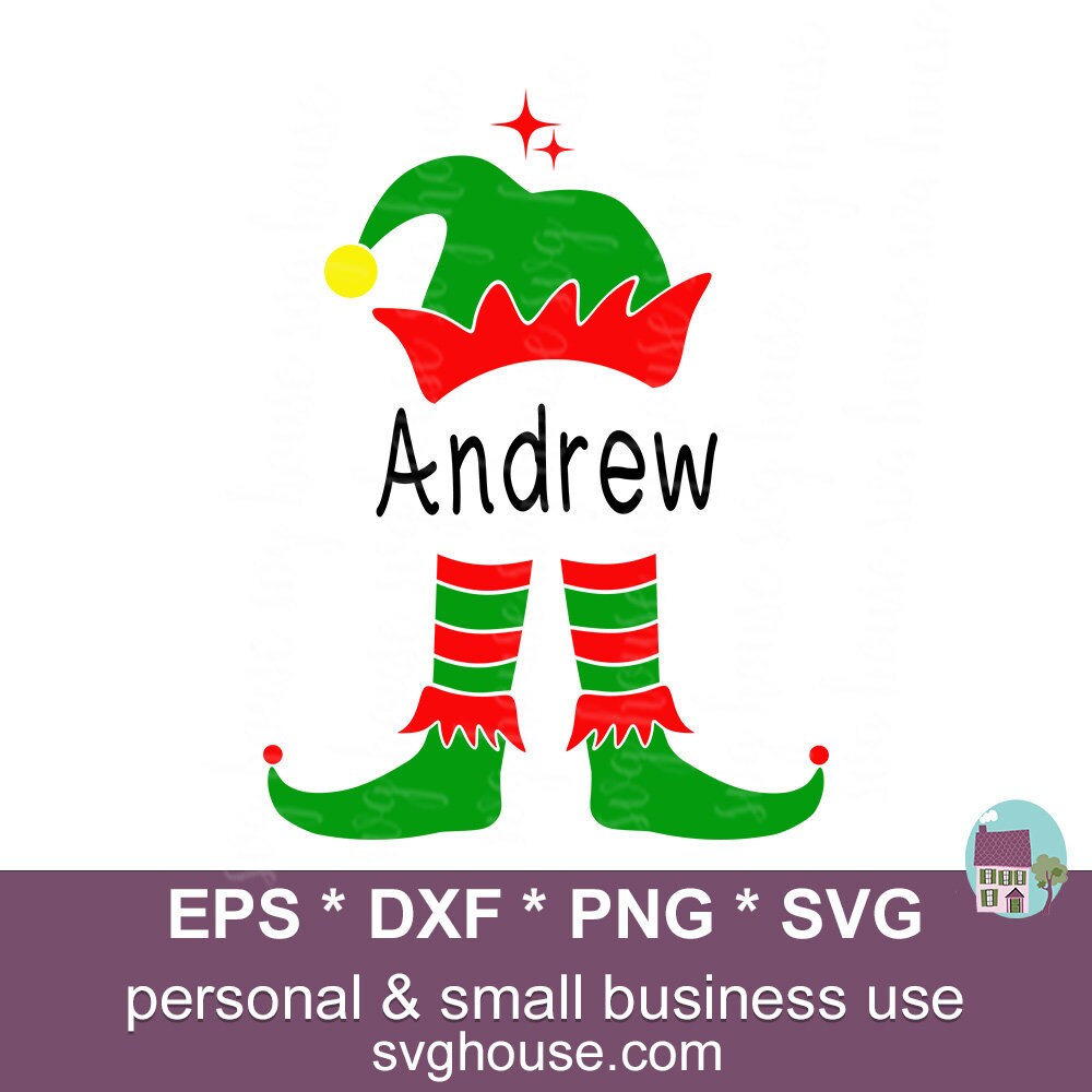 Download Elf Split Monogram Svg Christmas Elf Vector Cut Files For ...