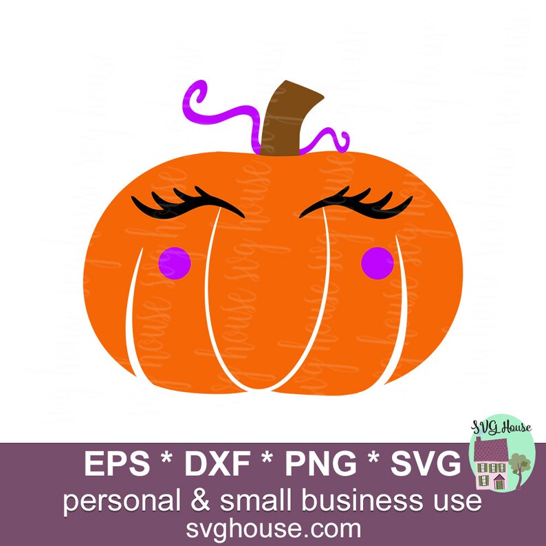 Pumpkin Face SVG Cute Pumpkin Svg Pumpkin Topper Svg | Etsy