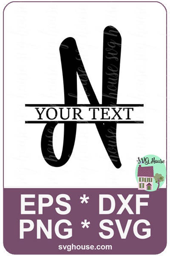 Download Svg Split Letter N Split Monogram Svg File Svg Split Etsy