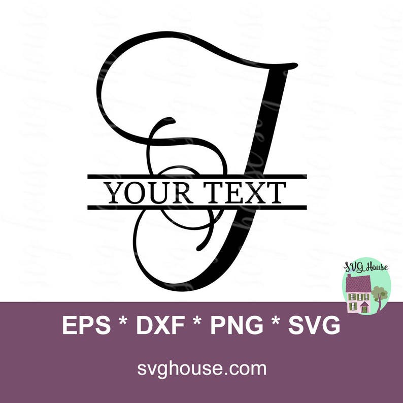 Download Split Letter J Svg Split Monogram Svg File Split Letter ...