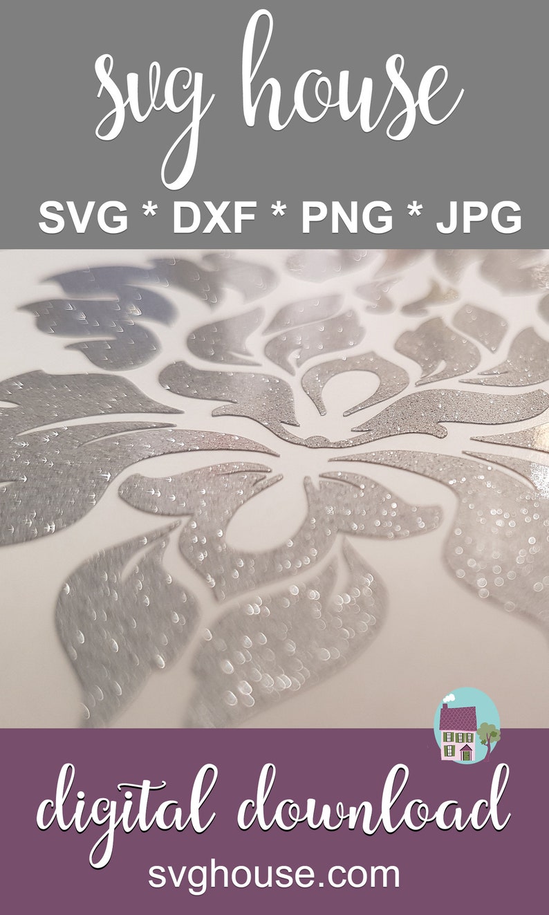 Download Damask SVG Floral Damask SVG SVG Files For Cricut And | Etsy