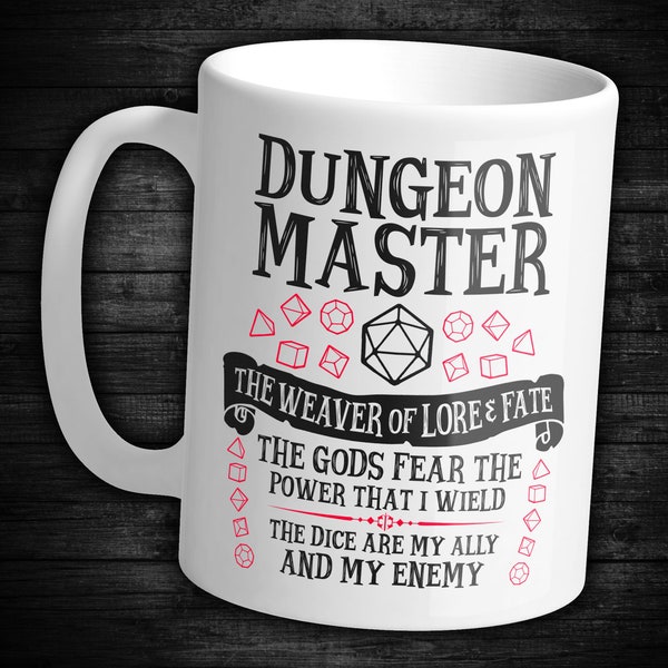 Dungeon Master (Class Design Series) / Dungeons & Dragons / Ceramic Mug  / RPG, D20, Gaming, DnD, Gift, Fantasy