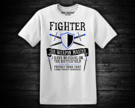 Fighter The Weapon Master Dungeons Dragons Unisex Etsy Fighter The Weapon Master Dungeons Dragons Unisex Etsy