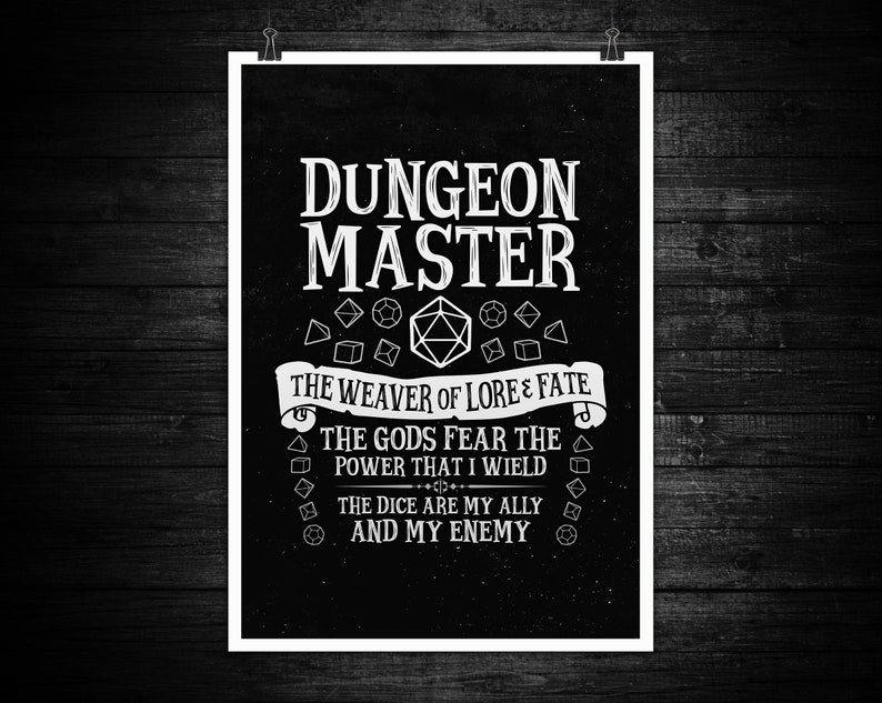 The Dungeon Master Chapter 1 The Dungeon Master class Design Series / Dungeons & Dragons - Etsy