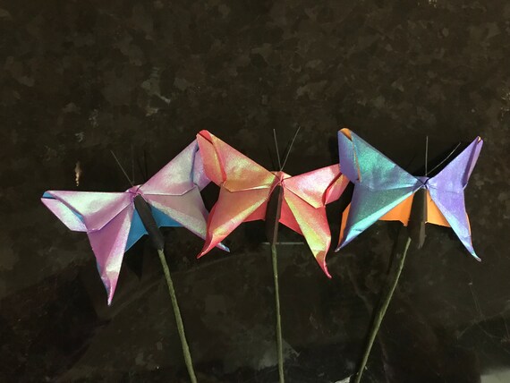 Butterfly Origami Plant Art