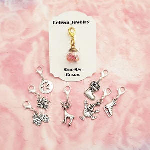 Christmas Zipper Pull Charm: Holiday Clip On Charm